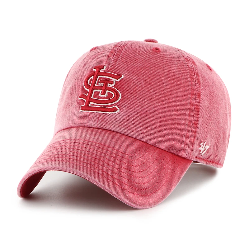 Men's '47 Red St. Louis Cardinals Pigment Clean Up Adjustable Hat