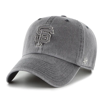 Men's '47 Charcoal San Francisco Giants Pigment Clean Up Adjustable Hat