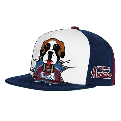 Youth Mitchell & Ness  Maroon Colorado Avalanche Mascot Snapback Hat