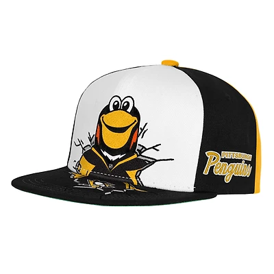 Youth Mitchell & Ness  Black Pittsburgh Penguins Mascot Snapback Hat