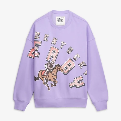 Women's Gameday Social Lavender Kentucky Derby Bryant Bend Sweatshirt
