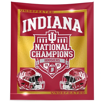 The Northwest Group  Indiana Hoosiers College Football Playoff 2025 National Champions 34" x 40" Golden Wall Tapestry