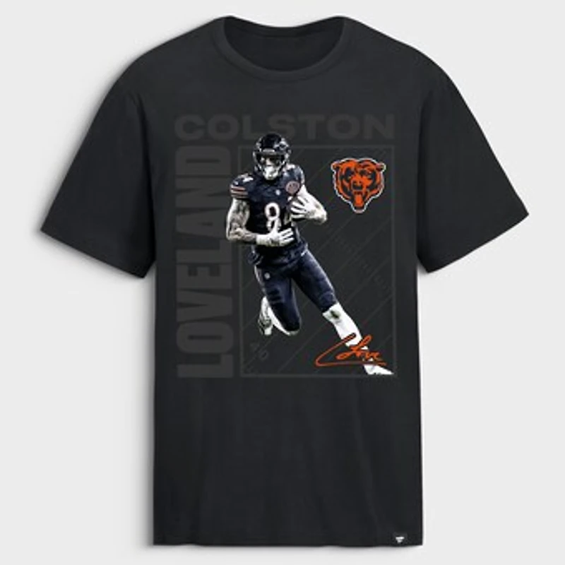 Men's Colston Loveland Black Chicago Bears T-Shirt