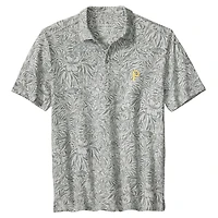 Men's Tommy Bahama  Gray Pittsburgh Pirates Wild Hibiscus Tri-Blend IslandZone Polo