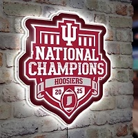 Indiana Hoosiers College Football Playoff 2025 National Champions LED Wall Sign
