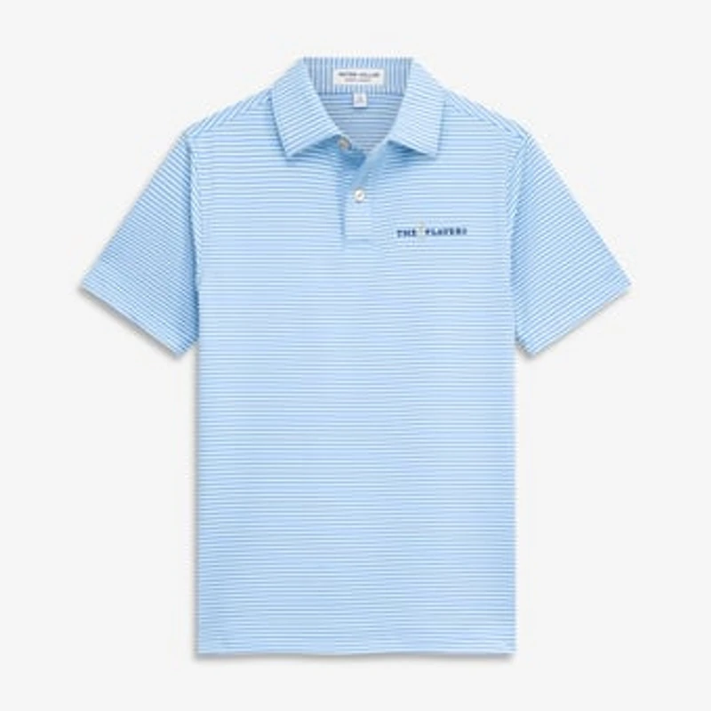 Youth Peter Millar Blue THE PLAYERS Hales Performance Jersey Polo