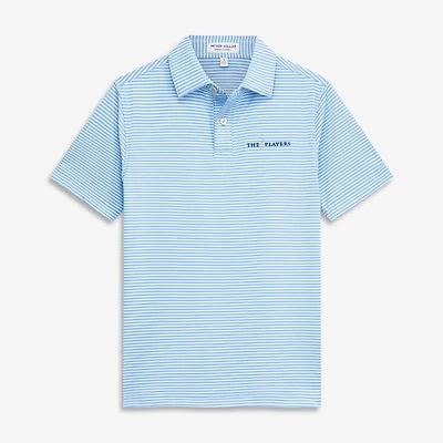 Youth Peter Millar Blue THE PLAYERS Hales Performance Jersey Polo
