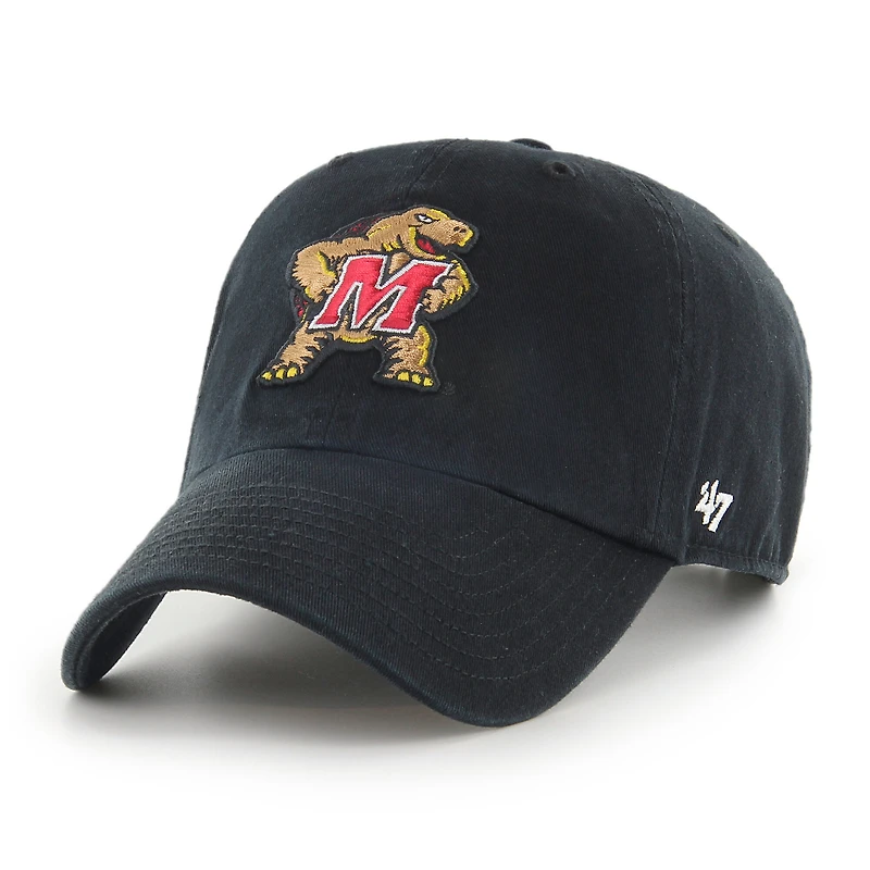 Youth '47  Black Maryland Terrapins Clean Up Adjustable Hat