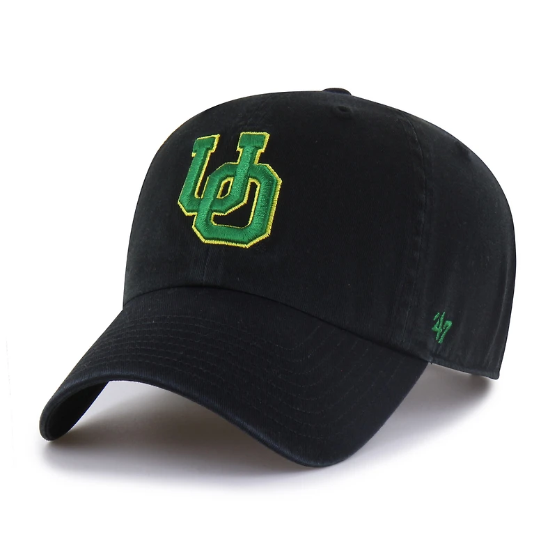 Youth '47  Black Oregon Ducks Clean Up Adjustable Hat