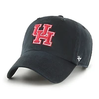 Youth '47  Black Houston Cougars Clean Up Adjustable Hat