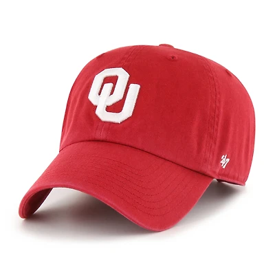 Youth '47  Crimson Oklahoma Sooners Clean Up Adjustable Hat