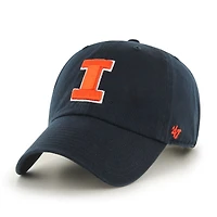 Youth '47  Navy Illinois Fighting Illini Clean Up Adjustable Hat
