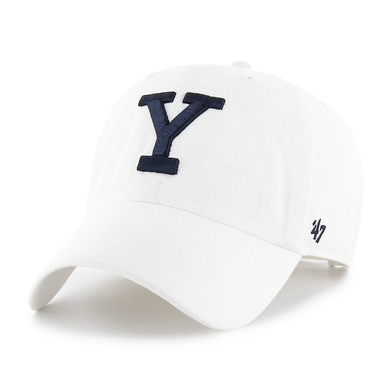 Men's '47 White Yale Bulldogs Clean Up Adjustable Hat