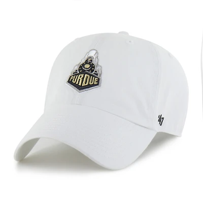 Men's '47 White Purdue Boilermakers Clean Up Adjustable Hat