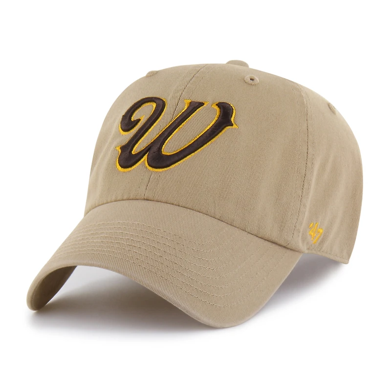 Men's '47 Khaki Wyoming Cowboys Clean Up Adjustable Hat