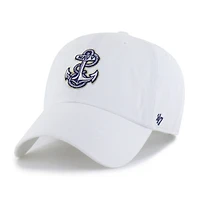 Men's '47 White Navy Midshipmen Clean Up Adjustable Hat