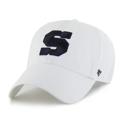Men's '47 White Penn State Nittany Lions Clean Up Adjustable Hat