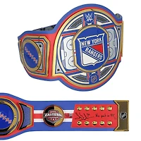 Henrik Lundqvist New York Rangers Autographed WWE Legacy Title Belt with "No Quit in NY" Inscription