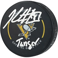 Kris Letang Pittsburgh Penguins Autographed Official Game Puck with "Tanger" Inscription