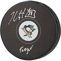 Kris Letang Pittsburgh Penguins Autographed Hockey Puck with "Tanger" Inscription