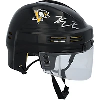 Rutger McGroarty Pittsburgh Penguins Autographed Black Mini Helmet