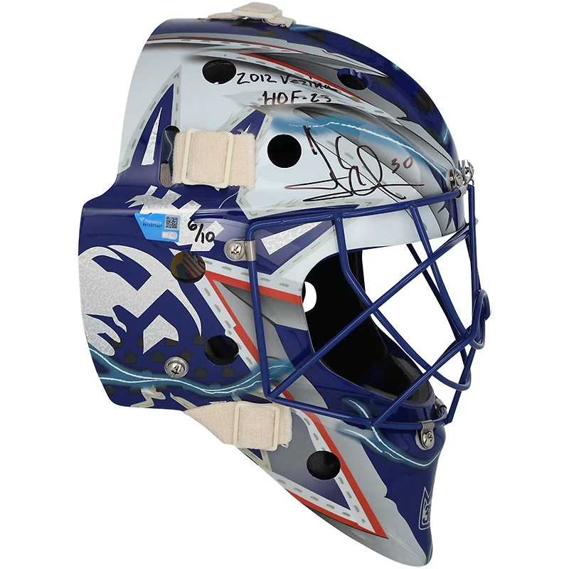 Henrik Lundqvist New York Rangers Autographed Statue of Liberty Replica Goalie Mask with "2012 Vezina" & "HOF 23" Inscriptions Limited Edition of 10