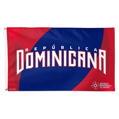 WinCraft Dominican Republic Baseball 2026 World Baseball Classic 3' x 5' Single-Sided Deluxe Flag