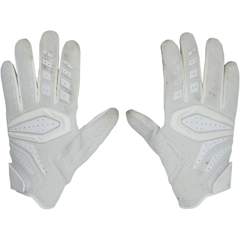 Wyatt Teller Cleveland Browns Game-Used White Gloves vs. Pittsburgh Steelers on December 28, 2025