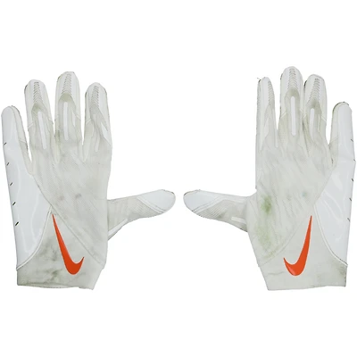 Ronnie Hickman Cleveland Browns Game-Used White Nike Gloves vs. Buffalo Bills on December 21, 2025