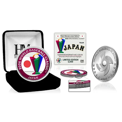 Highland Mint Japan Baseball 2026 World Baseball Classic Silver Coin