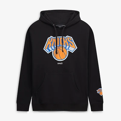 Men's Mitchell & Ness  Black New York Knicks Fleece Hoodie