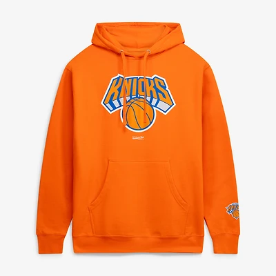 Men's Mitchell & Ness Orange New York Knicks Fleece Hoodie