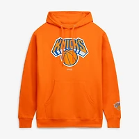 Men's Mitchell & Ness  Orange New York Knicks Fleece Hoodie
