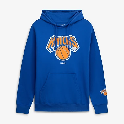 Men's Mitchell & Ness  Blue New York Knicks Fleece Hoodie