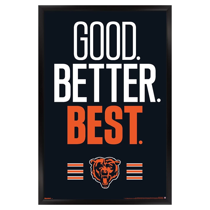 Chicago Bears 22.375" x 34" Framed Poster