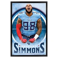 Jeffery Simmons Tennessee Titans 22.375" x 34" Framed Players Poster