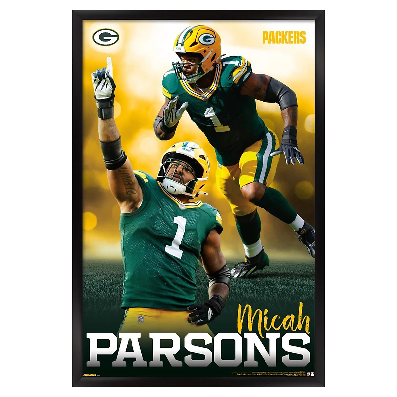 Micah Parsons Green Bay Packers 22.375" x 34" Framed Players Poster