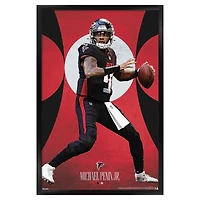Michael Penix Jr. Atlanta Falcons 22.375" x 34" Framed Players Poster