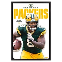 Josh Jacobs Green Bay Packers 22.375" x 34" Framed Players Poster