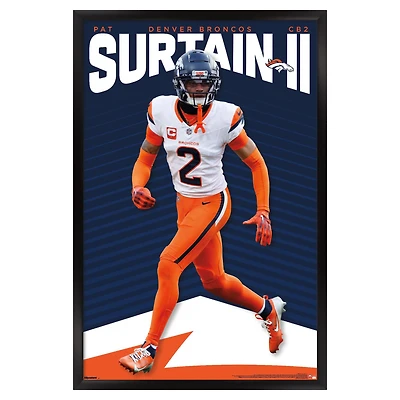 Pat Surtain II Denver Broncos 22.375" x 34" Framed Players Poster