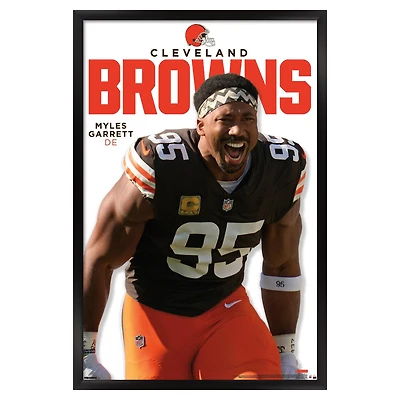Myles Garrett Cleveland Browns 22.375" x 34" Framed Players Poster
