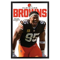 Myles Garrett Cleveland Browns 22.375" x 34" Framed Players Poster