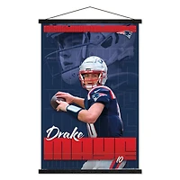Drake Maye New England Patriots 22.375" x 34" Players Poster