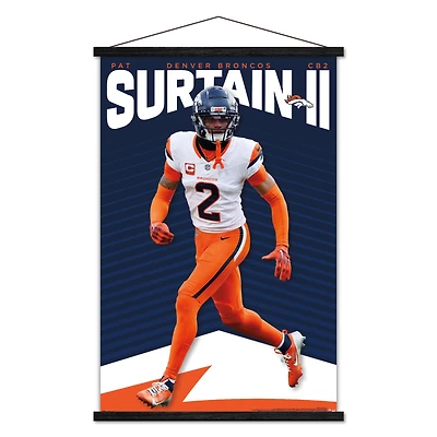 Pat Surtain II Denver Broncos 22.375" x 34" Players Poster