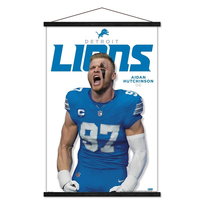 Aidan Hutchinson Detroit Lions 22.375" x 34" Players Poster