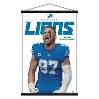 Aidan Hutchinson Detroit Lions 22.375" x 34" Players Poster