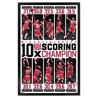 Michael Jordan Chicago Bulls 22.375" x 34" Framed Players Poster
