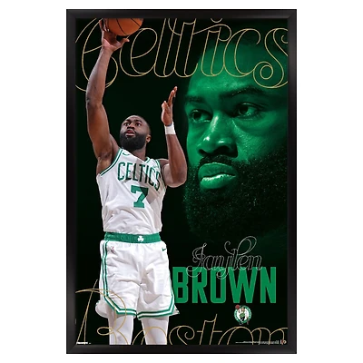Jaylen Brown Boston Celtics 22.375" x 34" Framed Players Poster