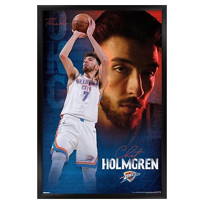 Chet Holmgren Oklahoma City Thunder 22.375" x 34" Framed Players Poster