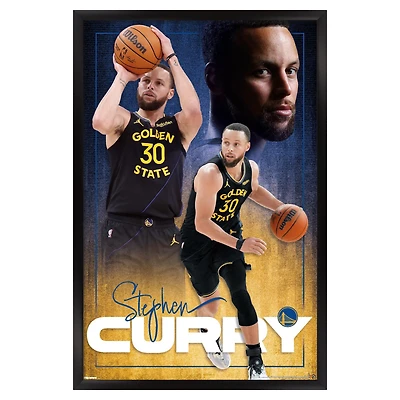 Stephen Curry Golden State Warriors 22.375" x 34" Framed Players Poster